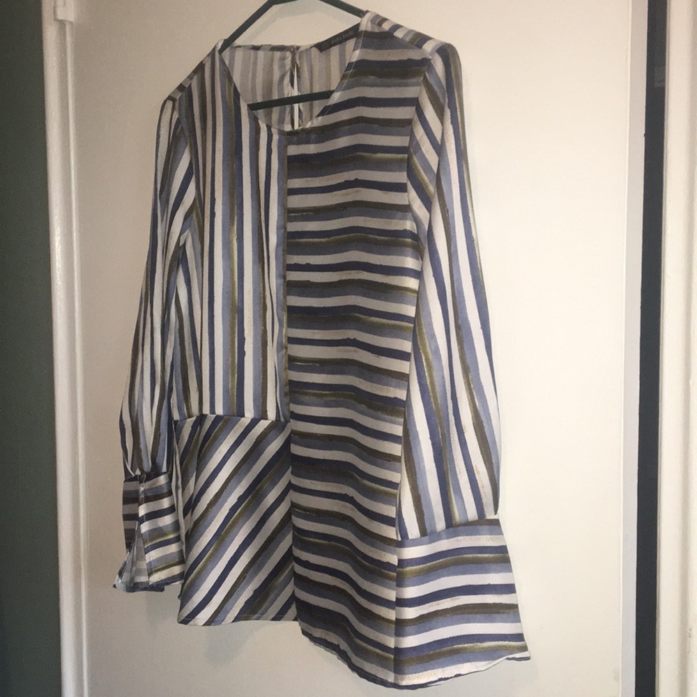 Zara Basic striped blouse - Picture 2 of 8
